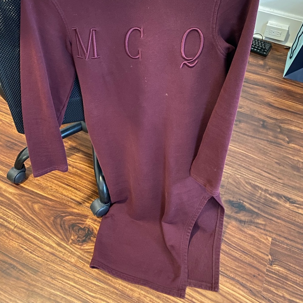 Maroon MCQ Midi/ Maxi Slit Dress